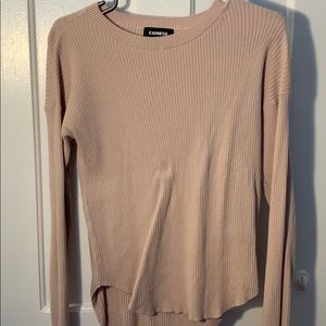 Light pink long sleeve sweater